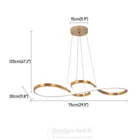 https://design-led.fr/ Lampe Suspendue Ruhu 45w CCT noir dimmable par télécommande 179,00 € 179,00 € LM8114
