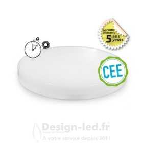 Plafonnier LED Rond Ø280 18W 4000K & Détecteur avec préavis d'extinction - GARANTIE 5 ANS IP54
