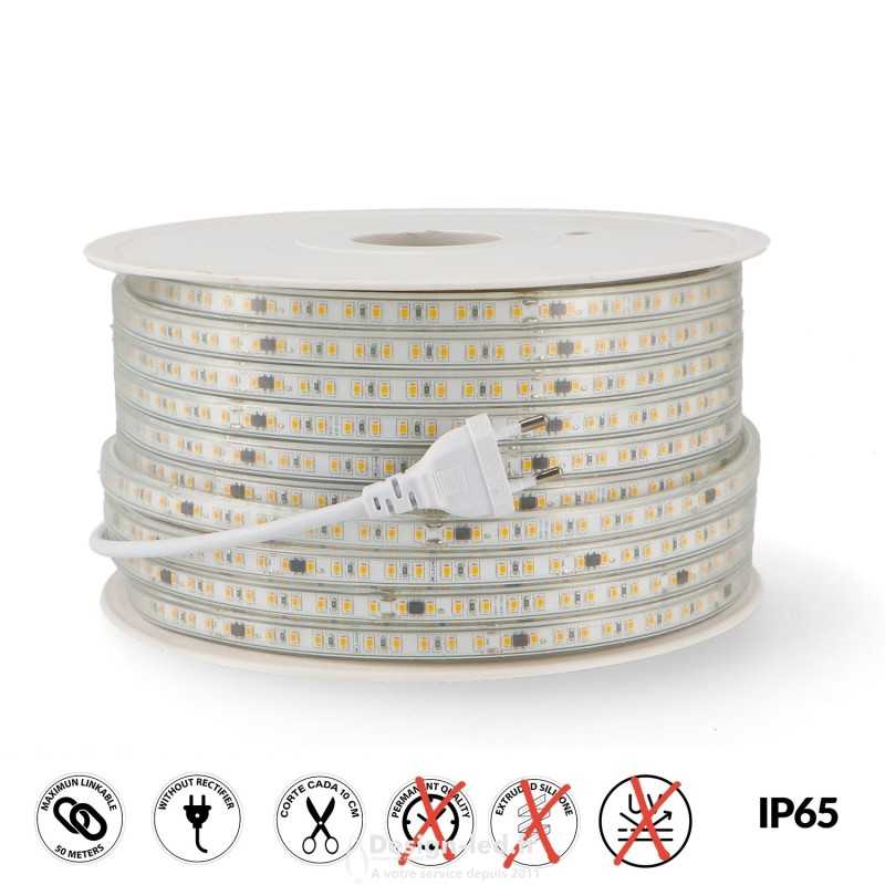 https://design-led.fr/ Ruban de Led 220V Ac Smd2835 Como 12W/m Ip65 6000K - 50 Mètres, LM2351-50ML 297,00 € 297,00 €