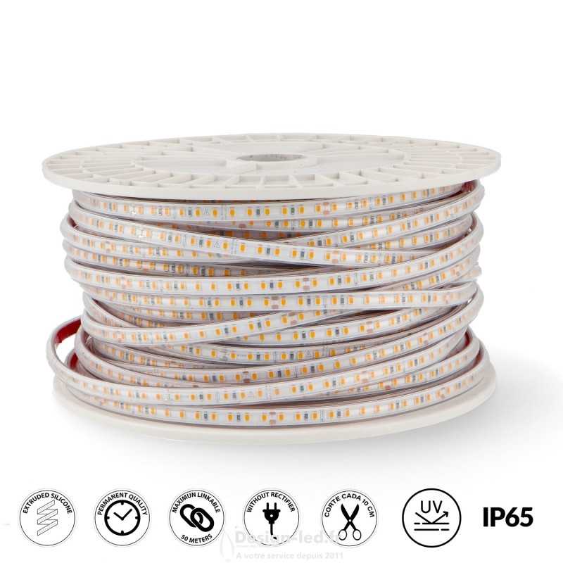 https://design-led.fr/ Ruban led 230v Ac 2835 Prostrip 12W/m ip67 4000k 50ML 450,00 € 450,00 € LM2612-50ML