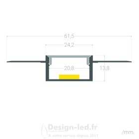 https://design-led.fr/ Profilé en aluminium PLACO 2 mètres et capot translucide 32,10 € 32,10 € C212303