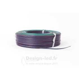 Câble LED 4 fils RGB 4X0.25mm vendue au ml