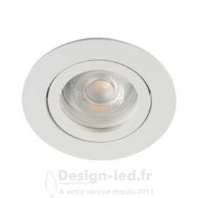 Support plafond DALLA Ø82 mm blanc