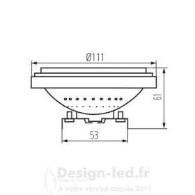 https://design-led.fr/ Ampoule LED QR G53 AR111 13W 2700K 21,00 € 21,00 € 35252