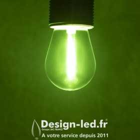 Ampoule E27 ST45 led filament 0.9w vert