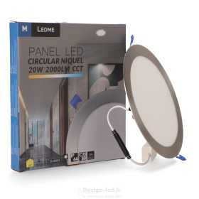 https://design-led.fr/ Dalle LED Ronde Extra-Plate 20W Nickel CCT Ø 220 mm 17,40 € 17,40 €