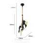 Suspension design singe en résine- E27, L4032-C 93,70 €