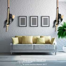 https://design-led.fr/ Suspension design singe - résine- E27 72,50&nbsp;€ 72,50&nbsp;€ L4032-C