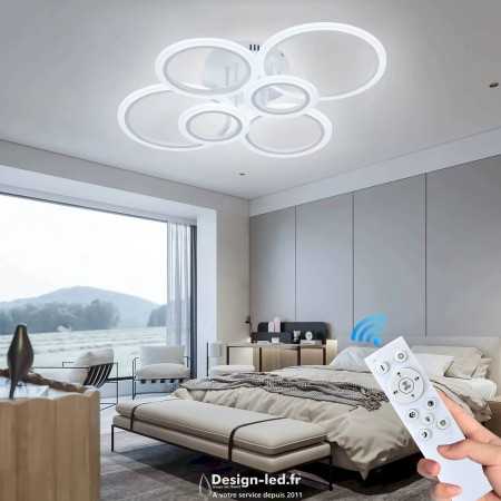 Lampe de Plafond Led Lunaire 55w CCT blanc dimmable par télécommande, A2606 157,00 €