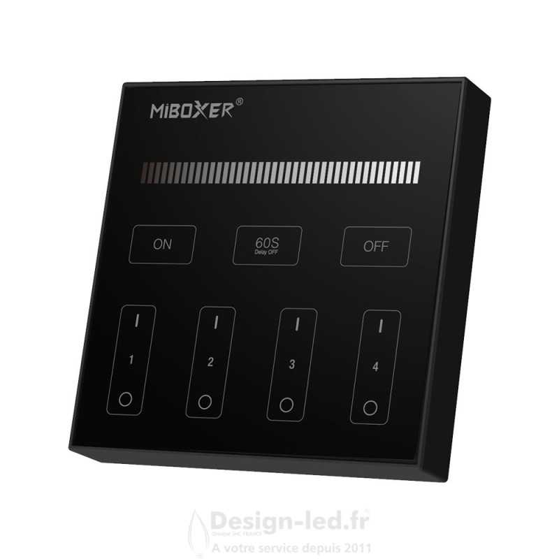 https://design-led.fr/ Contrôleur LED simple couleur 4 zones tactile sans fil noir 27,80 € 27,80 € FUTB1-B