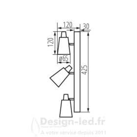 https://design-led.fr/ Luminaire mural ou plafonnier SEMPRA 3xGU10 Blanc 36,80 € 36,80 € 33094