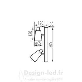 https://design-led.fr/ Luminaire mural ou plafonnier SEMPRA 2xGU10 Blanc 25,10 € 25,10 € 33092