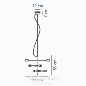 https://design-led.fr/ Josefine Suspension Noir mat 6xE27 109,90 € 109,90 € 48933003