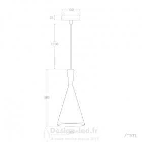 https://design-led.fr/ Lampe Suspendue Lennon noir 1xE27 49,90 € 49,90 € C2521