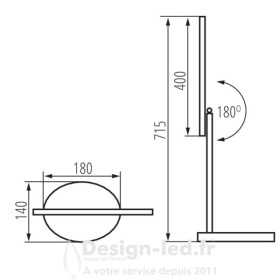 https://design-led.fr/ Lampe de bureau LED REXAR 7W CTT blanc 69,60 € 69,60 € 33070