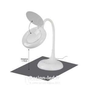 Lampe de table 8W avec loupe CCT dimmable