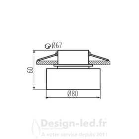 https://design-led.fr/ Support plafond GOVIK Ø80 mm blanc - or 13,20 € 13,20 € 29231