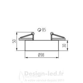 https://design-led.fr/ Support plafond MINI-BORD 1xGU10 Ø98 mm blanc 10,90 € 10,90 € 28782