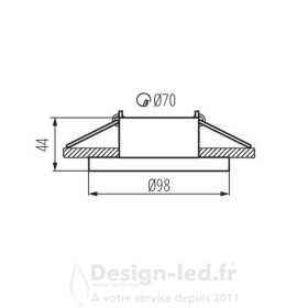 https://design-led.fr/ Support plafond ELNIS blanc / chrome Ø98 mm 11,00 € 11,00 € 27806
