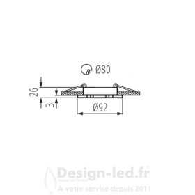 https://design-led.fr/ Support plafond SEIDY Ø92 mm aluminium brossé 8,80 € 8,80 € 18280
