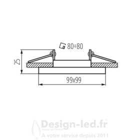 https://design-led.fr/ Support plafond ALREN-R orientable carré 99x99 mm blanc 9,20 € 9,20 € 26758