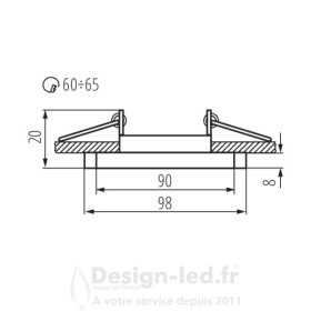 https://design-led.fr/ Support plafond MORTA-OCT Ø98 mm verre noir 3,70 € 3,70 € 26715