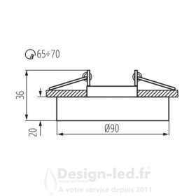 https://design-led.fr/ Support plafond MORTA-B verre noir Ø90 mm 8,50 € 8,50 € 22116