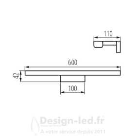 https://design-led.fr/ Luminaire mural LED ASTEN noir 12w 60cm 4000K 29,20 € 29,20 € 26684