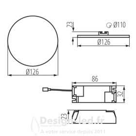 https://design-led.fr/ Downlight led saillie AREL Ø126 mm 10w 4000k 20,10 € 20,10 €