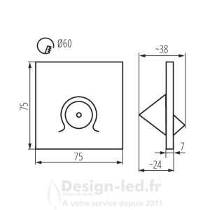 https://design-led.fr/ Luminaire LED pour marches escalier MEFIS-LED noir 0.7W 12V 4000K 8,10 € 8,10 € 32497