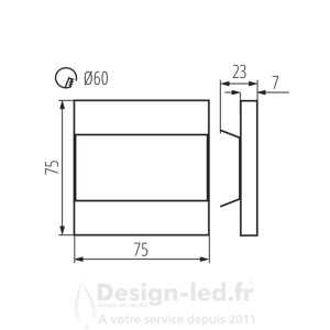 https://design-led.fr/ Luminaire LED pour marches escalier TERRA-LED 0.8W 12V 3000K noir 13,60 € 13,60 € 26849