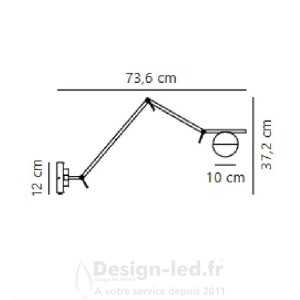 https://design-led.fr/ Contina Applique murale Noir G9 91,90 € 91,90 €