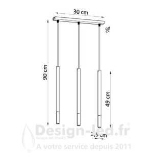https://design-led.fr/ Lampe suspendue MOZAICA 3L noir/chrome 3xG9 97,70 € 97,70 € SL.0886