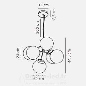 https://design-led.fr/ Ivona Suspension Noir 6xE27 299,00 € 299,00 € 2112163003