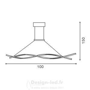https://design-led.fr/ Plafonnier Led Noeud CTT 22W dimmable par télécommande 137,80 € 137,80 € LM8116