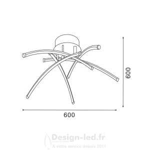 https://design-led.fr/ Plafonnier Led Aranha 78W 4500K dimmable par télécommande 168,00 € 168,00 € LM8129