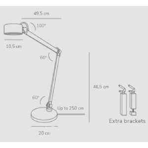 https://design-led.fr/ Nobu Lampe à poser Gris 6W 2700k dimmable 269,00 € 269,00 € 2120405010