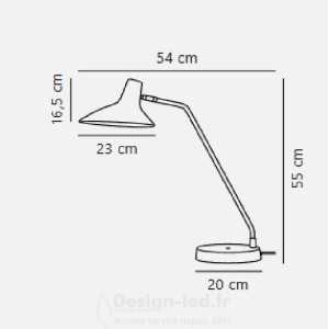 https://design-led.fr/ Darci Lampe à poser Noir E14 189,00 € 189,00 €