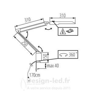 https://design-led.fr/ Lampe de bureau LED HERON-II 4.8W 4000k blanc 30,10 € 30,10 € 27603