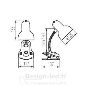 https://design-led.fr/ Lampe de bureau SUZI noir 1xE27 19,00 € 19,00 € 7151