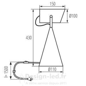 https://design-led.fr/ Lampe de bureau LARATA Blanc 1xE27 51,90 € 51,90 € 36260