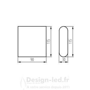 https://design-led.fr/ Applique Murale LED GARTO graphite 8W 4000K IP54 27,00 € 27,00 € 29270