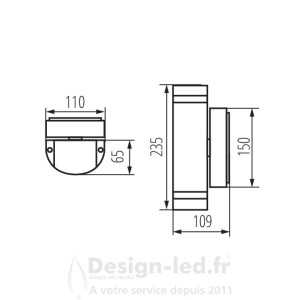 https://design-led.fr/ Applique Murale ZEW 2xGU10 gris IP44 37,70 € 37,70 € 22443
