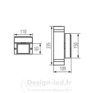 https://design-led.fr/ Applique Murale ZEW 2xGU10 noir IP44 39,70 € 39,70 € 22440