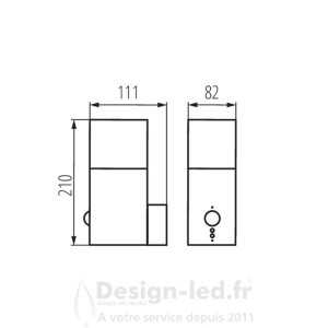 https://design-led.fr/ Luminaire extérieur & détecteur 1xE27 VADRA 38,10 € 38,10 € 29011