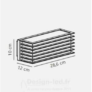 https://design-led.fr/ Fluctus 28 Applique murale Noir E27 IP44 99,00 € 99,00 € 2318231003