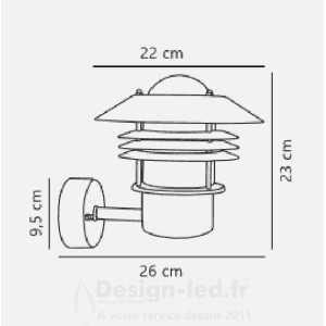 https://design-led.fr/ Vejers Up Applique murale Acier galvanisé E27 IP54 64,00 € 64,00 € 25091031
