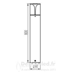https://design-led.fr/ Luminaire extérieur avec source remplaçable 1 x E27 PRESO 80cm 50,90 € 50,90 € 36540