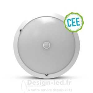 Plafonnier LED RONDO Ø300 mm 18W 4500K Détecteur IR