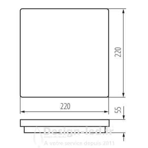 https://design-led.fr/ Plafonnier BENO LED 220 x 220 18w détecteur 4000k IP54 blanc 46,00 € 46,00 € 32946